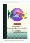 CBSE Class 12th Maths Solved Paper 2012-2017