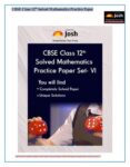 CBSE Class 12th Mathematics Practice Paper