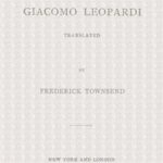 The Poems of Giacomo Leopardi