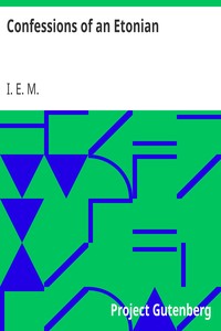 Confessions of an Etonian