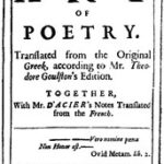 The Preface to Aristotle's Art of Poetry