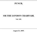 Punch or the London Charivari, Vol. 109, August 31, 1895