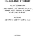 Minor Poets of the Caroline Period, Vol. III