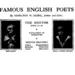 The Mentor: Famous English Poets, Vol. 1, Num. 44, Serial No. 44