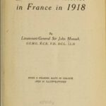 The Australian Victories in France in 1918