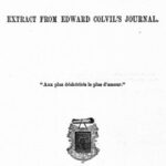 Fifteen Days: An Extract from Edward Colvil's Journal