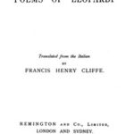 The Poems of Leopardi
