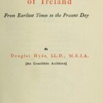 A Literary History of Ireland, from Earliest Times to the Present Day