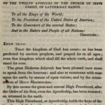 Proclamation of the Twelve Apostles of the Church of Jesus Christ of Latter-Day Saints