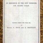 Journal of Residence in the New Hebrides, S.W. Pacific Ocean