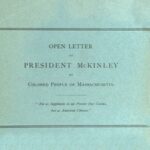 Open Letter to President McKinley by Colored People of Massachusetts