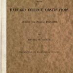 History of the Harvard College Observatory During the Period 1840-1890