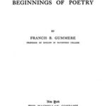 The Beginnings of Poetry