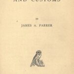 Primitive Manners and Customs