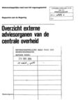 Overzicht externe adviesorganen van de centrale overheid