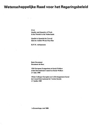 thumbnail-10223.jpg Quality and Quantity of work in the Nineties in the Netherlands - Image 1