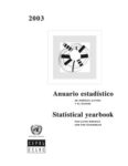 Anuario Estadístico de América Latina y el Caribe 2003 = Statistical Yearbook for Latin America and the Caribbean 2003