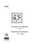 Anuario Estadístico de América Latina y el Caribe 2006 = Statistical Yearbook for Latin America and the Caribbean 2006