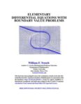 Elementary Differential Equations: With Boundary Value Problems