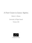 A First Course in Linear Algebra: Version 3.50