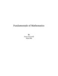 Fundamentals of Mathematics