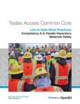 Line A: Safe Work Practices: Competency A-3: Handle Hazardous Materials Safety