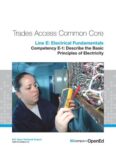 Line E: Electrical Fundamentals,: Competency E-1: Describe the Basic Principles of Electricity