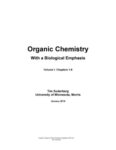 Organic Chemistry With a Biological Emphasis: Chapters One to Eight