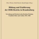 Bildung und Etablierung der DDR-Bezirke in Brandenburg: Verwaltung und Parteien in den Bezirken Potsdam, Frankfurt/Oder und Cottbus 1952-1960