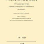 Vox Romanica 78 (2019)