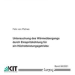 Untersuchung des Wärmeübergangs durch Einspritzkühlung für ein Höchstleistungsgetriebe