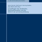Grundfragen des Strafrechts, Rechtsphilosophie und die Reform der Juristenausbildung - Wissenschaftliches Kolloquium aus Anlass des 70. Geburtstages von Prof. Dr. Fritz Loos am 23. Januar 2009