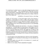 Arguing With Anthropology