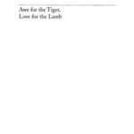 Awe for the Tiger, Love for the Lamb