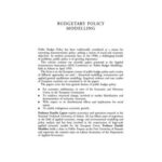 Budgetary Policy Modelling