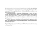 The Changing Economic Geography of Globalization