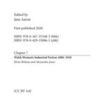 Chapter 7 Welsh Women's Industrial Fiction 1880-1910