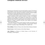 Competition and Profitability in European Financial Services