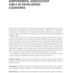 Empowering Adolescent Girls in Developing Countries