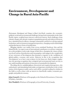 Environment, Development and Change in Rural Asia-Pacific