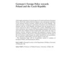 Germany's Foreign Policy Towards Poland and the Czech Republic