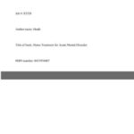 Home Treatment for Acute Mental Disorders