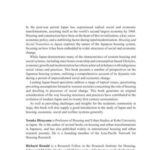 Housing and Social Transition in Japan