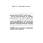 Kristeva and the Political