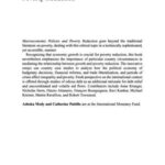 Macroeconomic Policies and Poverty