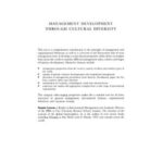 Management Development Through Cultural Diversity