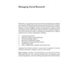 Managing Social Research