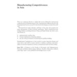 Manufacturing Competitiveness in Asia