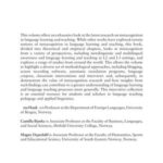 Metacognition in Language Learning and Teaching