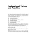 Professional Values and Practice